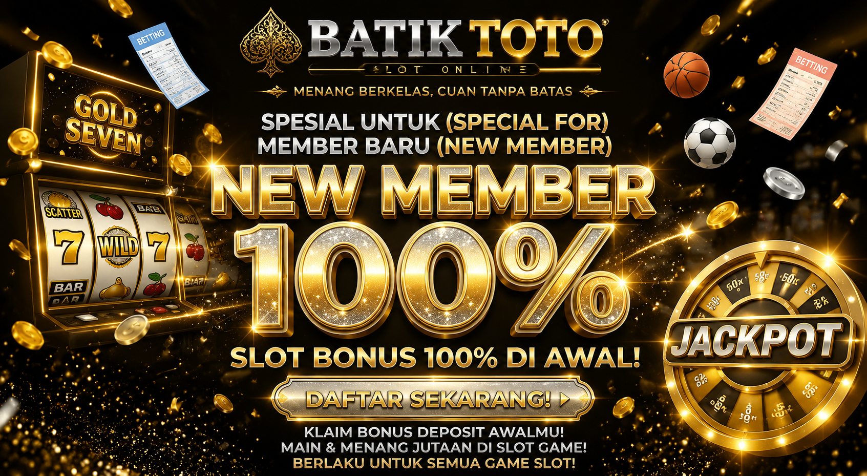 BONUS NEW MEMEBER 100%